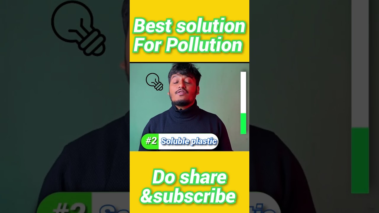 Best solution to plastic pollution | water soluble plastic 