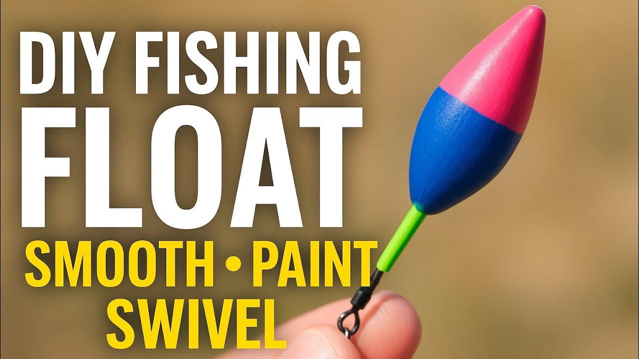 DIY Fishing Float Craft – Smoothing, Painting, and Swivel Setup