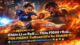 ChUn Li vs RyU… ThIs FiGhT TuRnEd InTo PuRe ChAoS?! 😱🔥 #StreetFighter #Arcade #FightingGames