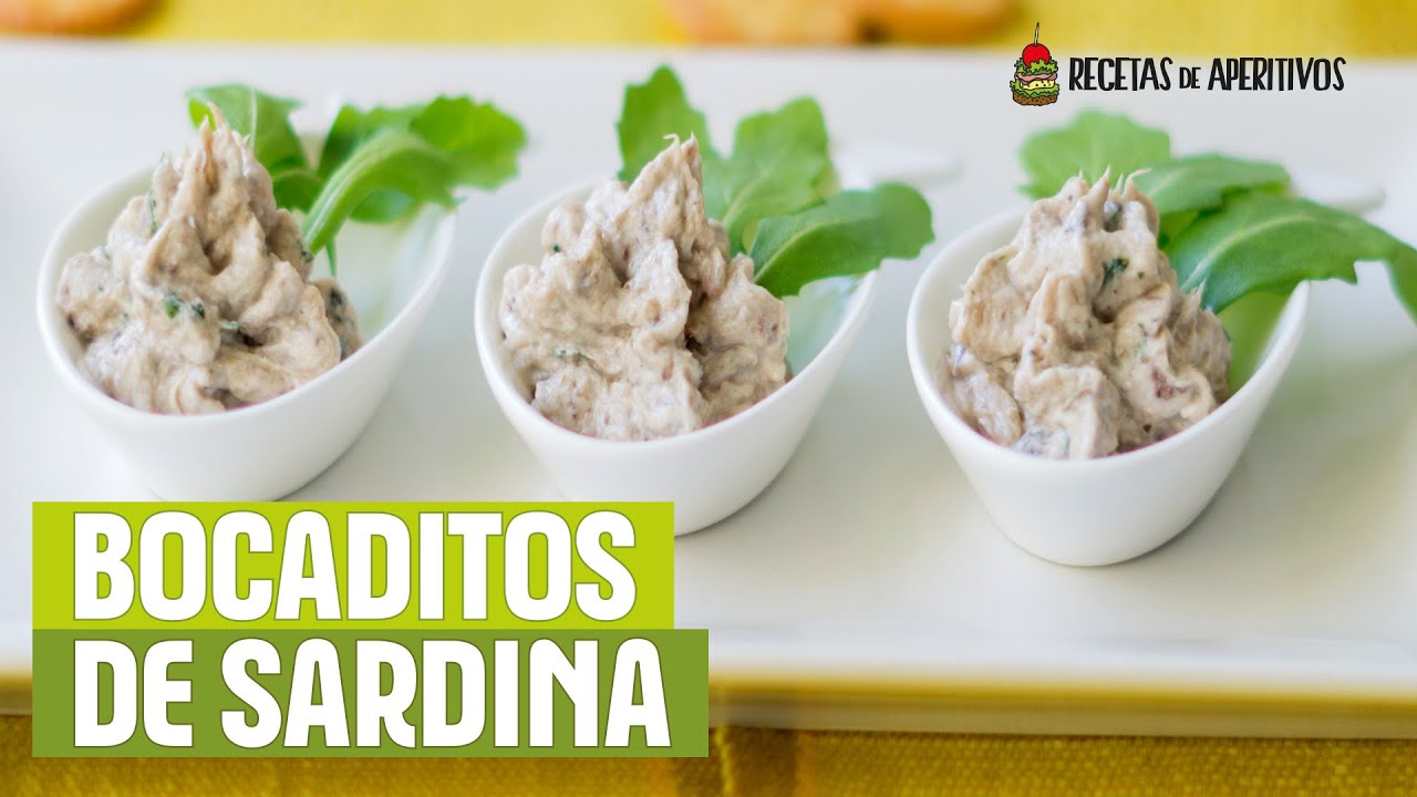 BOCADITOS de SARDINAS en LATA con CILANTRO - APERITIVO en CUCHARITA #12