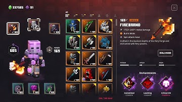 Minecraft Dungeons Burning Gravity Firebrand Executioner Build Apoc+18