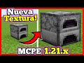 🟢 TEXTURA BLOQUES HECHOS de BLOQUES en MCPE🤯 | NUEVA  TEXTURA PARA BEDROCK (26.X)