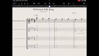 (A) Easy String Quartet - French Folk Song - Violin 1