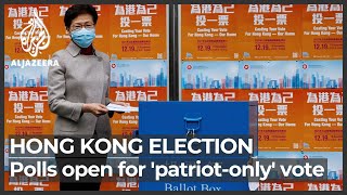 hong kong votes in overhauled ‘patriots’-only election