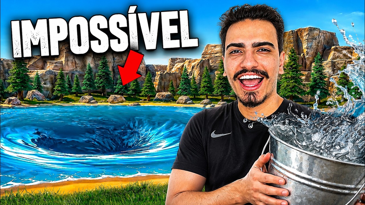 ESVAZIEI o LAGO com um BALDE pra ENCONTRAR meu CELULAR no ROBLOX 🪣💦