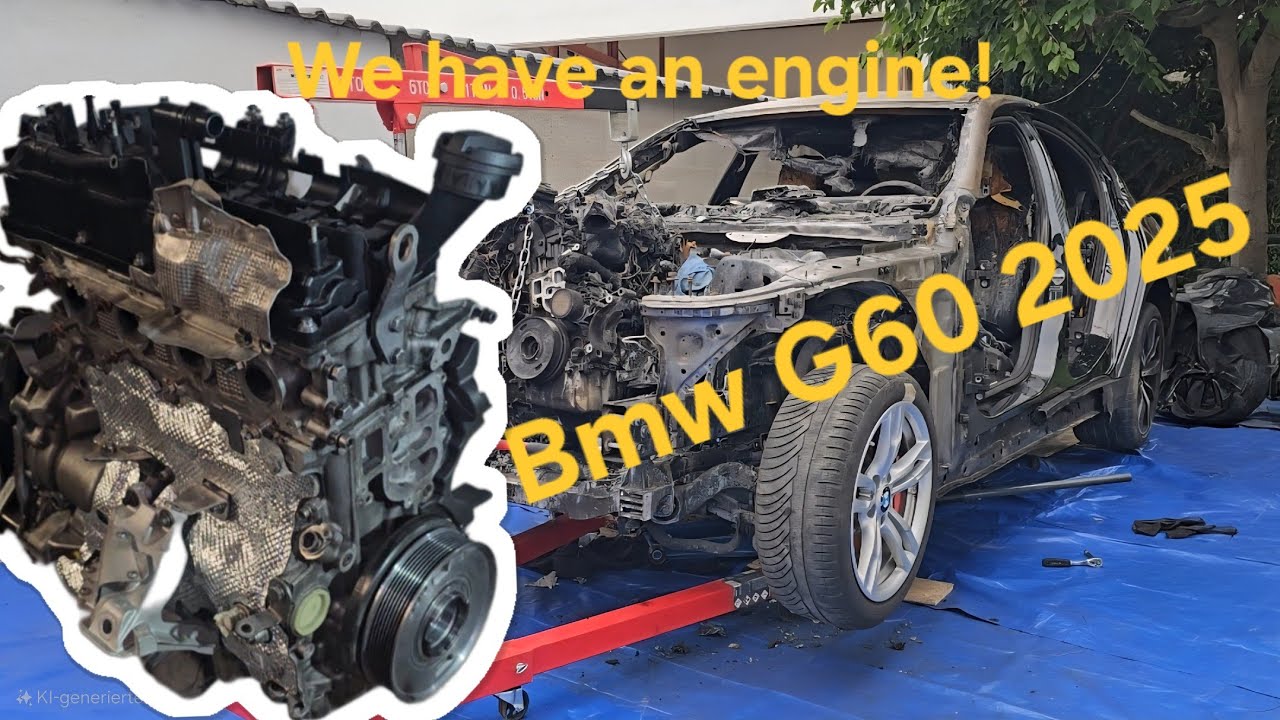 Я начал собирать двигатель на своем сгоревшем BMW G60! Запчасти есть!