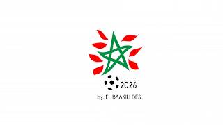 [Adobe illustrator] Re-Design of Morocco 's bid logo to apply for the 2026 World Cup