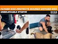 FATHER DOG PROTECTS INJURED MOTHER DOG UNBELIEVABLE STORY!!!