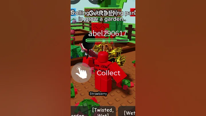 Trolling with a frying pan in grow a garden #c00lkidd #roblox #growagarden #edit #fyp #fy #foryou