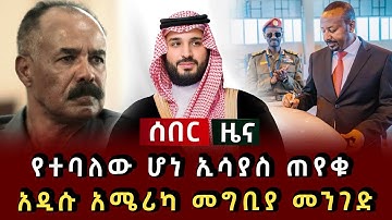 ሰበር ሰበር - የተባለው ሆነ ኢሳያስ ጠየቁ አዲሱ አሜሪካ መግቢያ መንገድ 