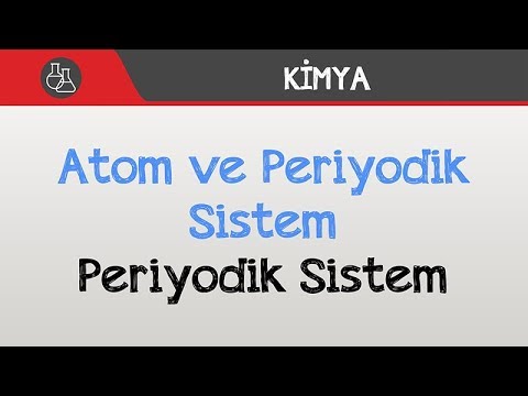 Atom ve Periyodik Sistem - Periyodik Sistem