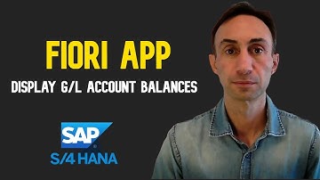 How to Display G/L Account Balances with a Fiori App and a T-code: SAP S/4 HANA