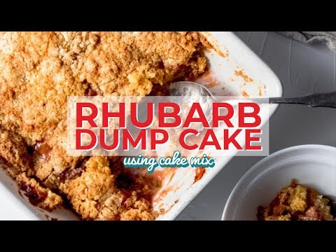 Rhubarb Dump Cake