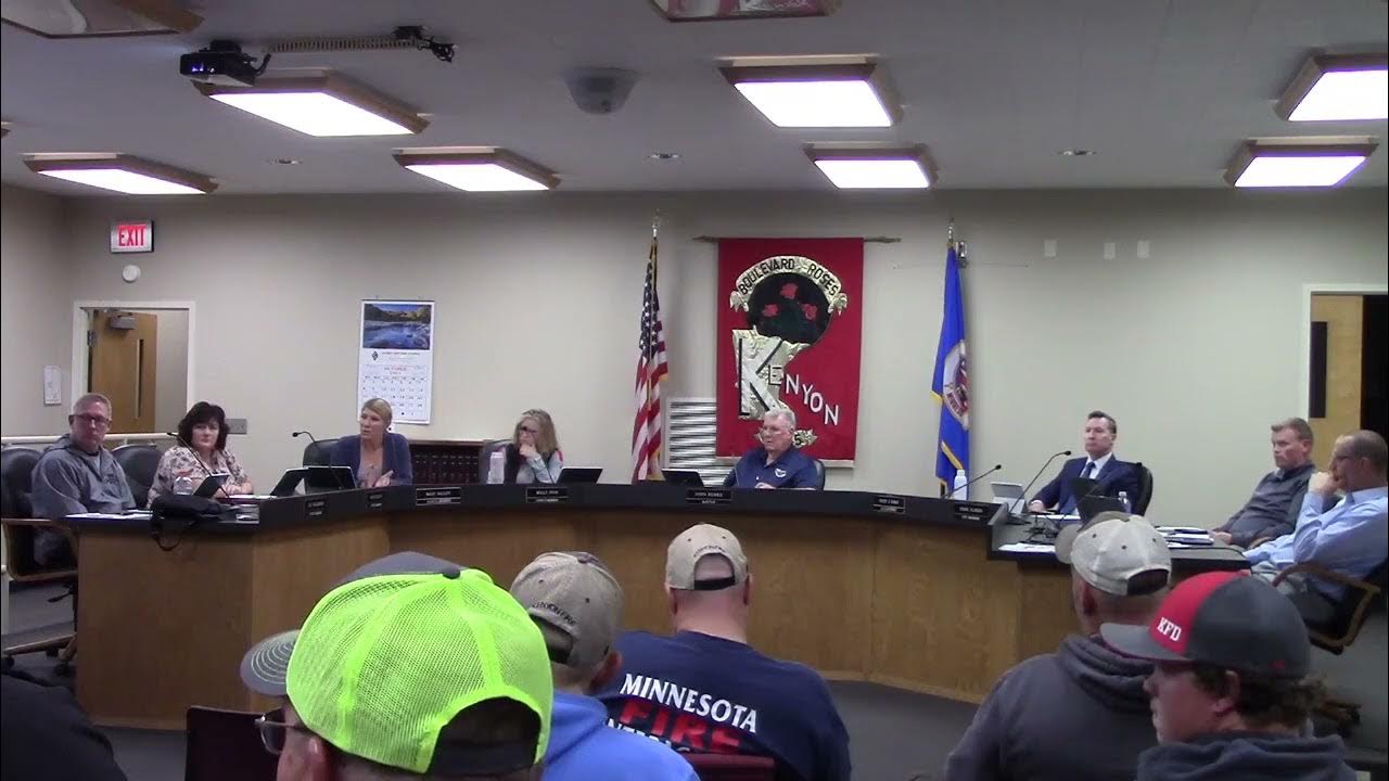 Kenyon, MN City Council Meeting part 2 October 10, 2023 YouTube
