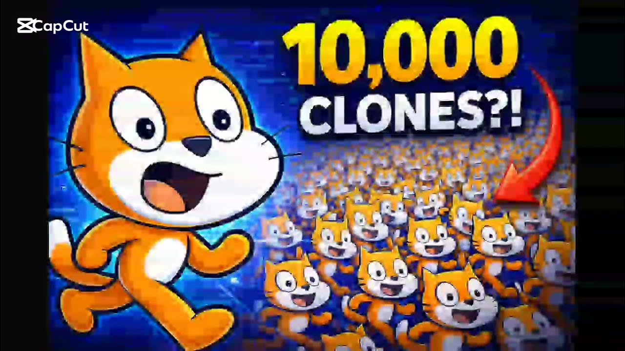 I tried spawing 10,000 clones in scratch
