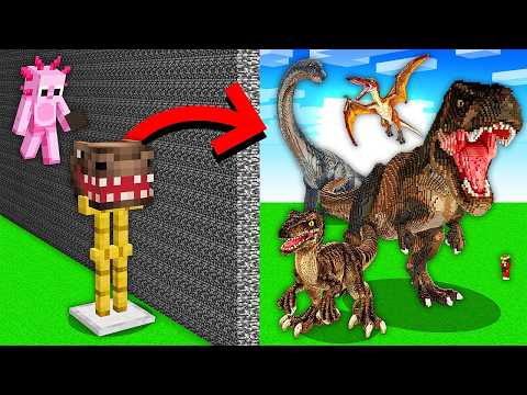I Cheated With EVERY DINOSAUR In Minecraft Build Battle!