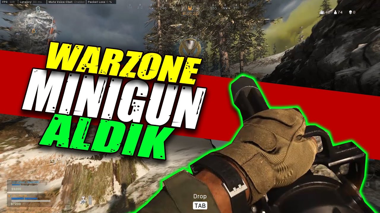 Warzone Minigun Kullandık / Call of Duty Warzone Sığınak 11 Minigun ...