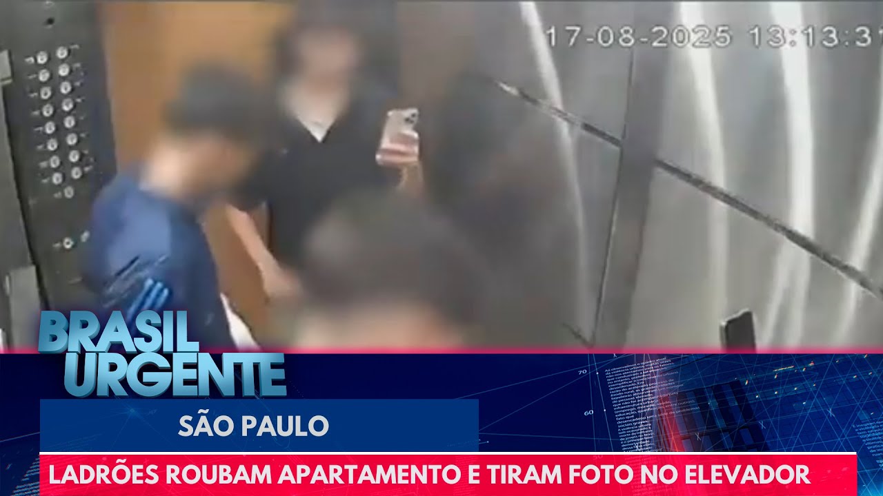 Ladrões roubam apartamento e tiram foto no elevador do prédio | Brasil Urgente