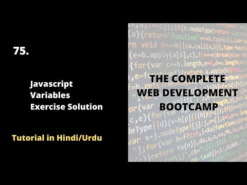JS Variables Ex solution  | Complete Web Development Bootcamp Course 2022