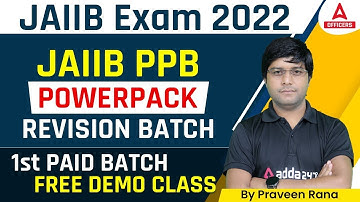 JAIIB Nov 2022 | JAIIB PPB | POWERPACK REVISION BATCH | 1st Paid Batch Free Demo Class