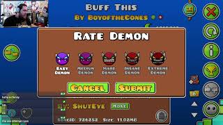 Holy ship ~ Geometry Dash - Buff This By BoyoftheCones All Coins Challenge Demon