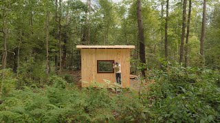 Garden Building a Tiny Cabin in the Woods of Vermont || DIY 10x12 Cabin Build Garden Guide