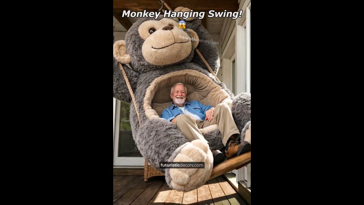 Wow! I’m gonna need a Monkey Shaped Hanging Swing immediately! 🙉