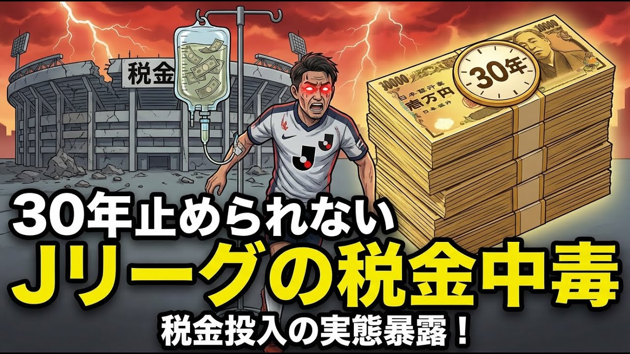 赤字15億でも潰れない｜Jリーグと税金の異常な関係