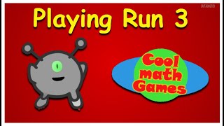 Playing Run 3 (CoolMathGames)