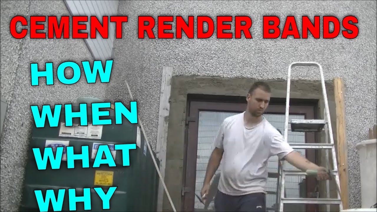 FEATURE CEMENT RENDER BANDS AROUND A DOOR step by step demo YouTube