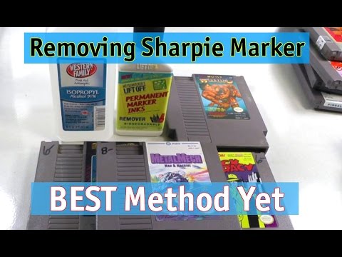 How to Remove SHARPIE Marker from NES - BEST METHOD - part #2