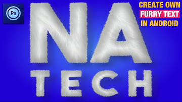 HOW TO CREATE FURRY TEXT IN PHOTOSHOP TOUCH | Ps Touch Tutorial