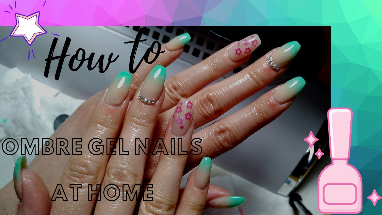 HOW TO OMBRE GEL NAILS AT HOME - YouTube