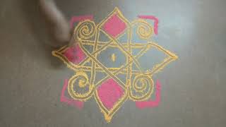 My latest simple Rangoli design