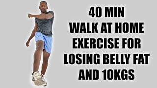 40-Minute Walk at Home Exercise for Losing Belly Fat and 10kgs