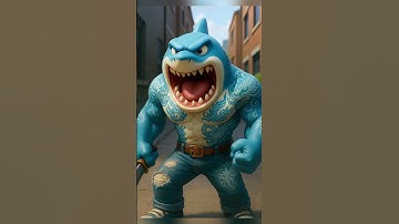 Mèo con đụng độ đại ca cá mập và cái kết #shorts #cat #catai #ai #meow