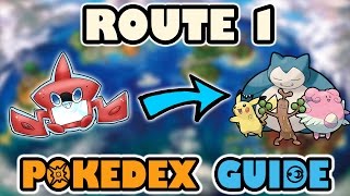 ROUTE 1 COMPLETE POKEDEX GUIDE - Pokemon Sun and Moon