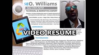 Oseer Williams - WordPress Expert – Local SEO Expert | Video Resume