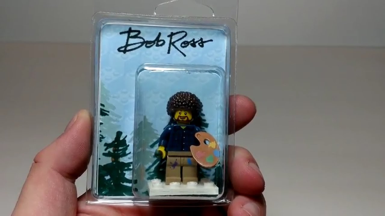 bob ross lego figure