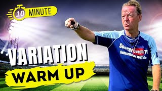 SoccerCoachTV - Try this Variation Warm Up.