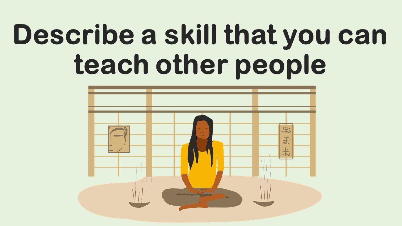 Describe a skill that you can teach other people January to April 2022 ...