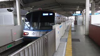 横浜市営地下鉄3000R形3401F 普通あざみ野行き 新羽駅到着