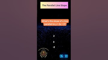 MAI SAT-ACT THE PARALLEL LINE SLOPE