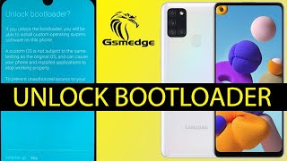 Samsung A21S How to unlock bootloader and show oem unlock