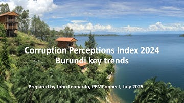 Corruption Perceptions Index 2024 Burundi key trends