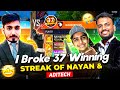 First time break 37 winning streak  nayan  aditech vs aawara       free fire max