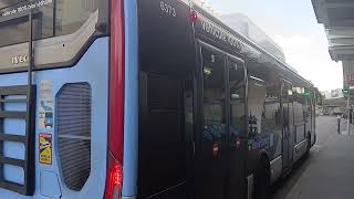 Bus 106 RATP CAP - Départ d’un Urbanway 12 GNV N°6373 [VENTILATION💨] à Joinville RER (Arrêt monté)