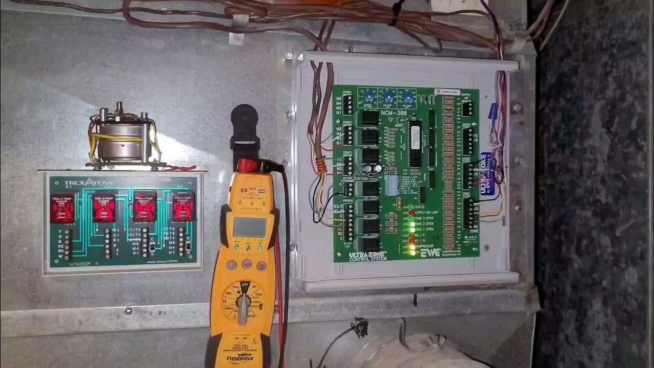 AC not cooling service call, Replacement of EWC zone board, damper