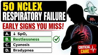 50 NCLEX Respiratory Failure Early Signs Critical Care #2026 #education #study #explore #fypシ゚viral