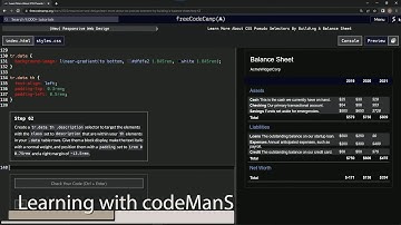 (scrapped) learn2code | freeCodeCamp (New) Responsive Web Design - Building a Balance Sheet: Step 62